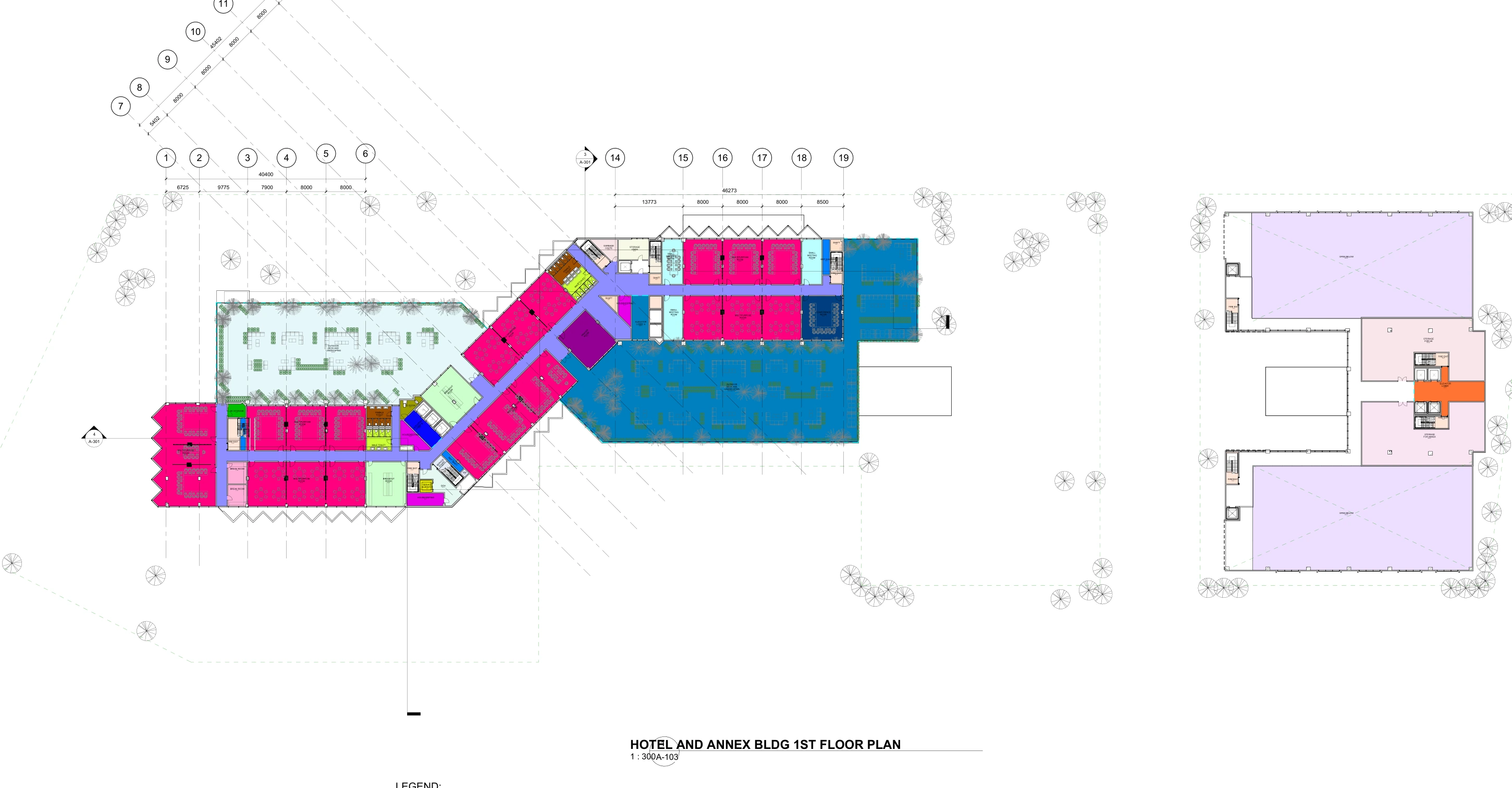 A-04 — original Revit colours retained. Enlarge to inspect the full sheet and legend.