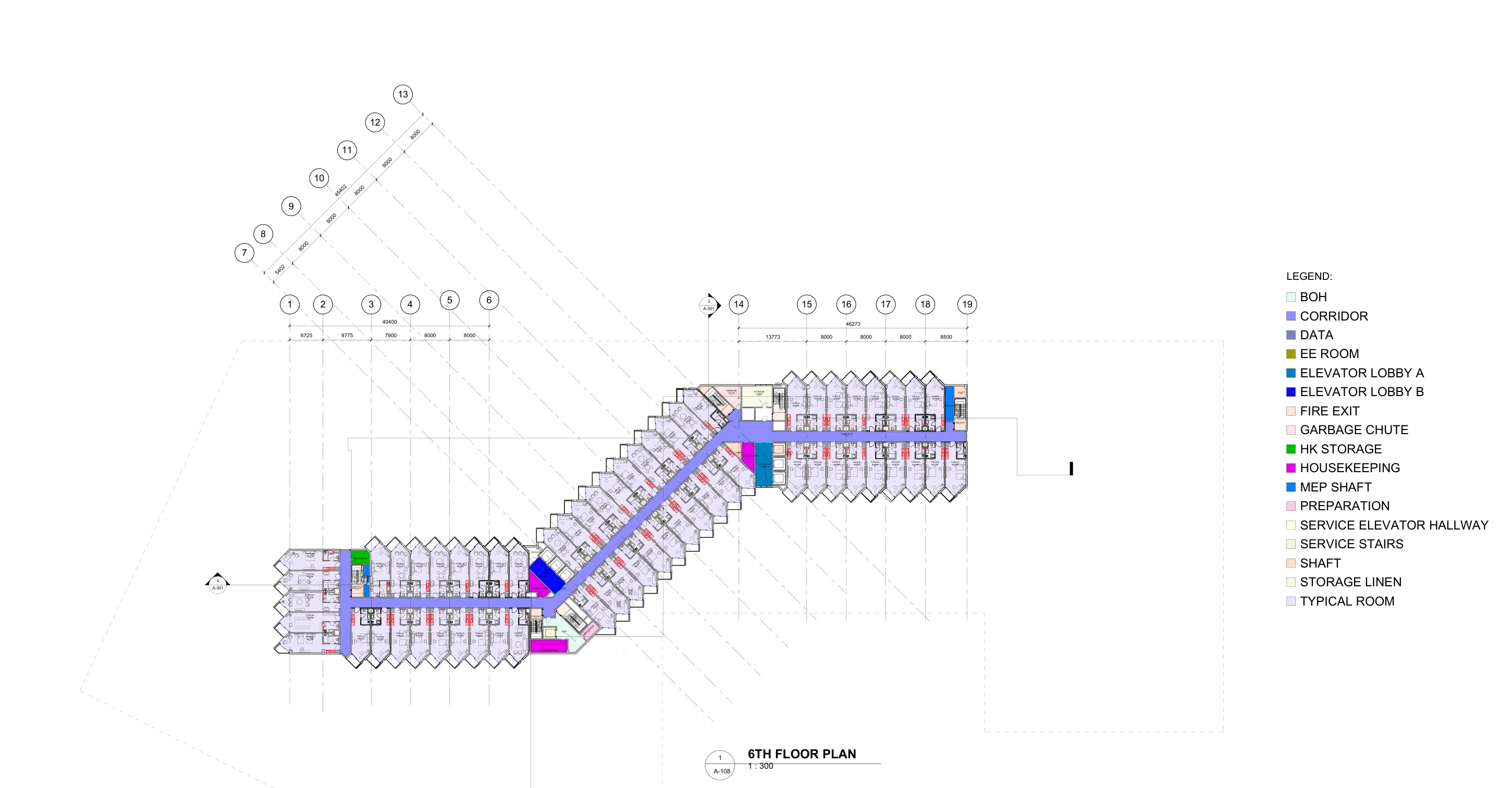 A-09 — original Revit colours retained. Enlarge to inspect the full sheet and legend.