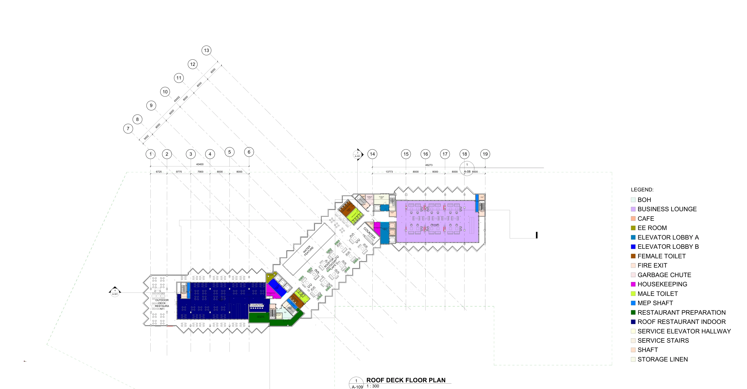 A-10 — original Revit colours retained. Enlarge to inspect the full sheet and legend.