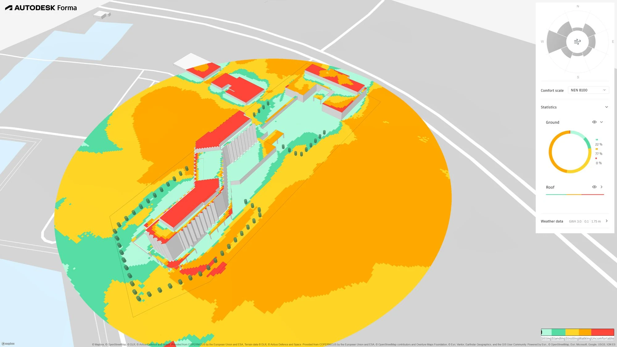 Figure 01 · Wind comfort over the whole site